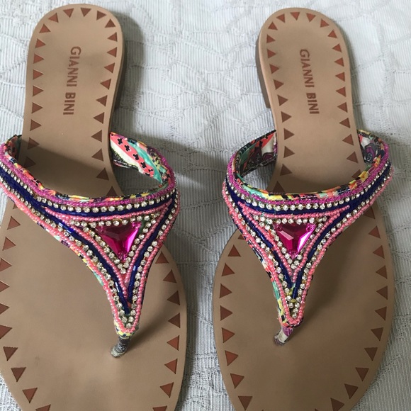 Gianni Bini jeweled sandals - Picture 2 of 8